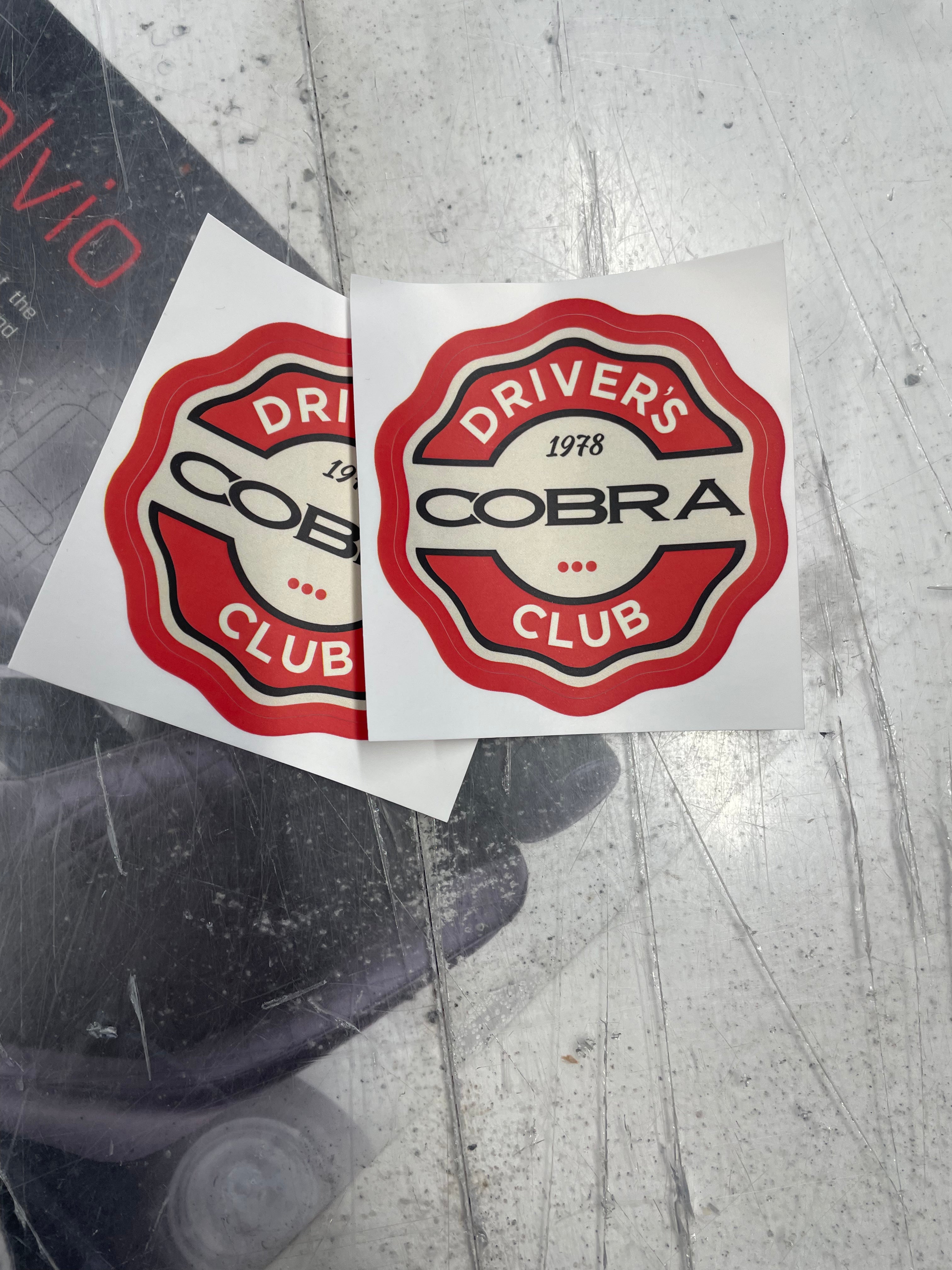 Cobra Driver's Club Sticker