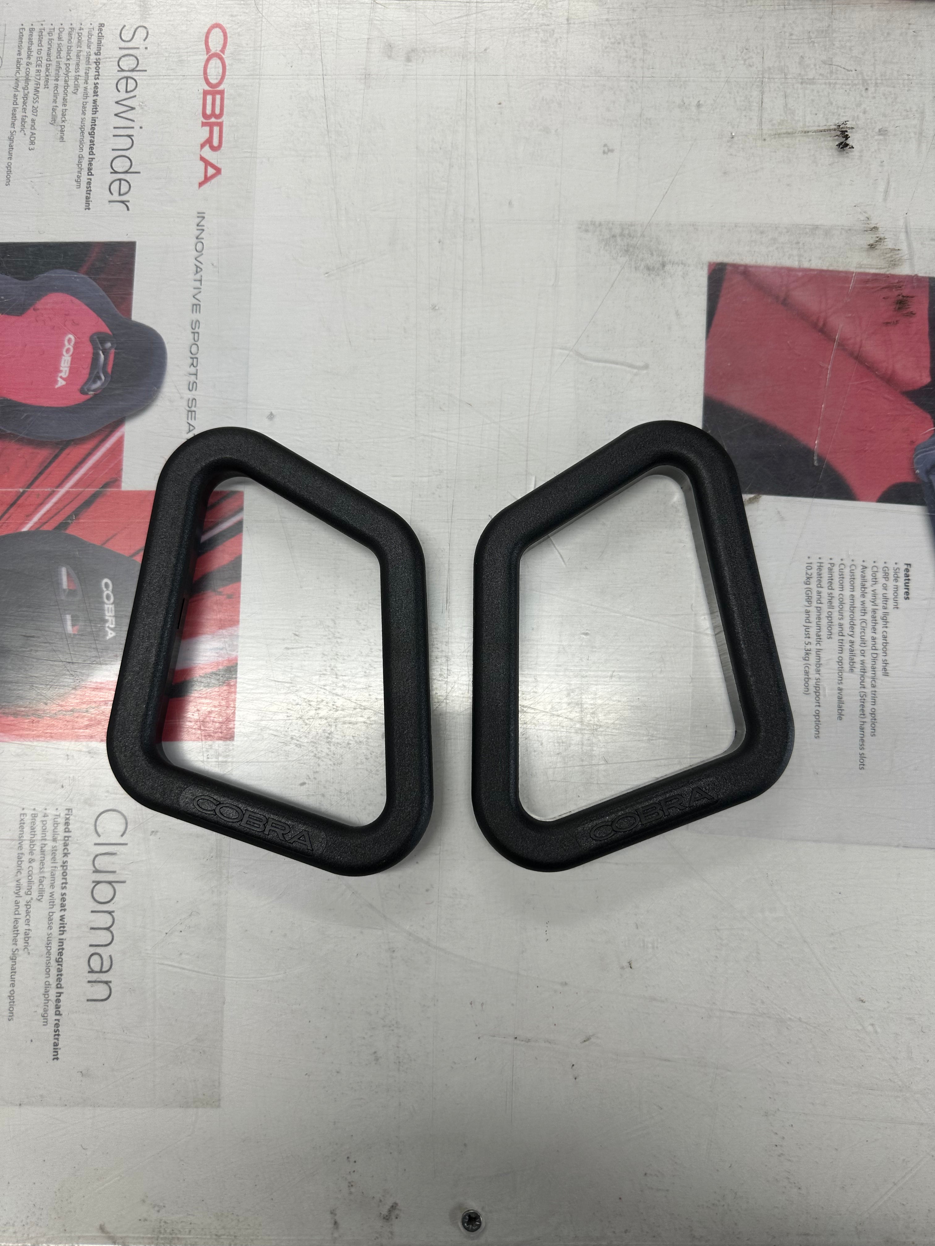Black Clip-In 4 Sided Sports Grommet - Inner & Outer