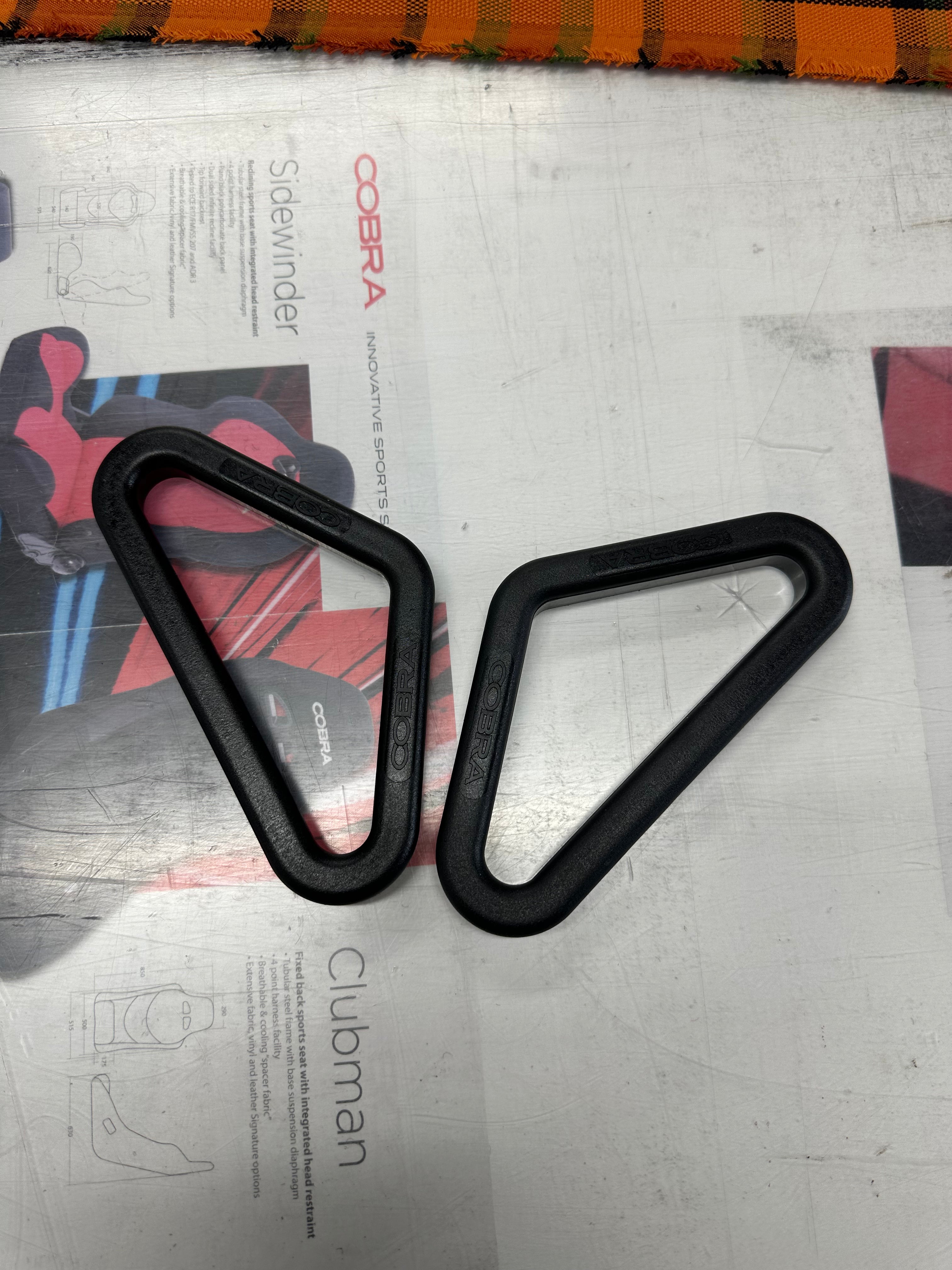 Black Clip-In 3 Sided Sports Grommet - Inner & Outer