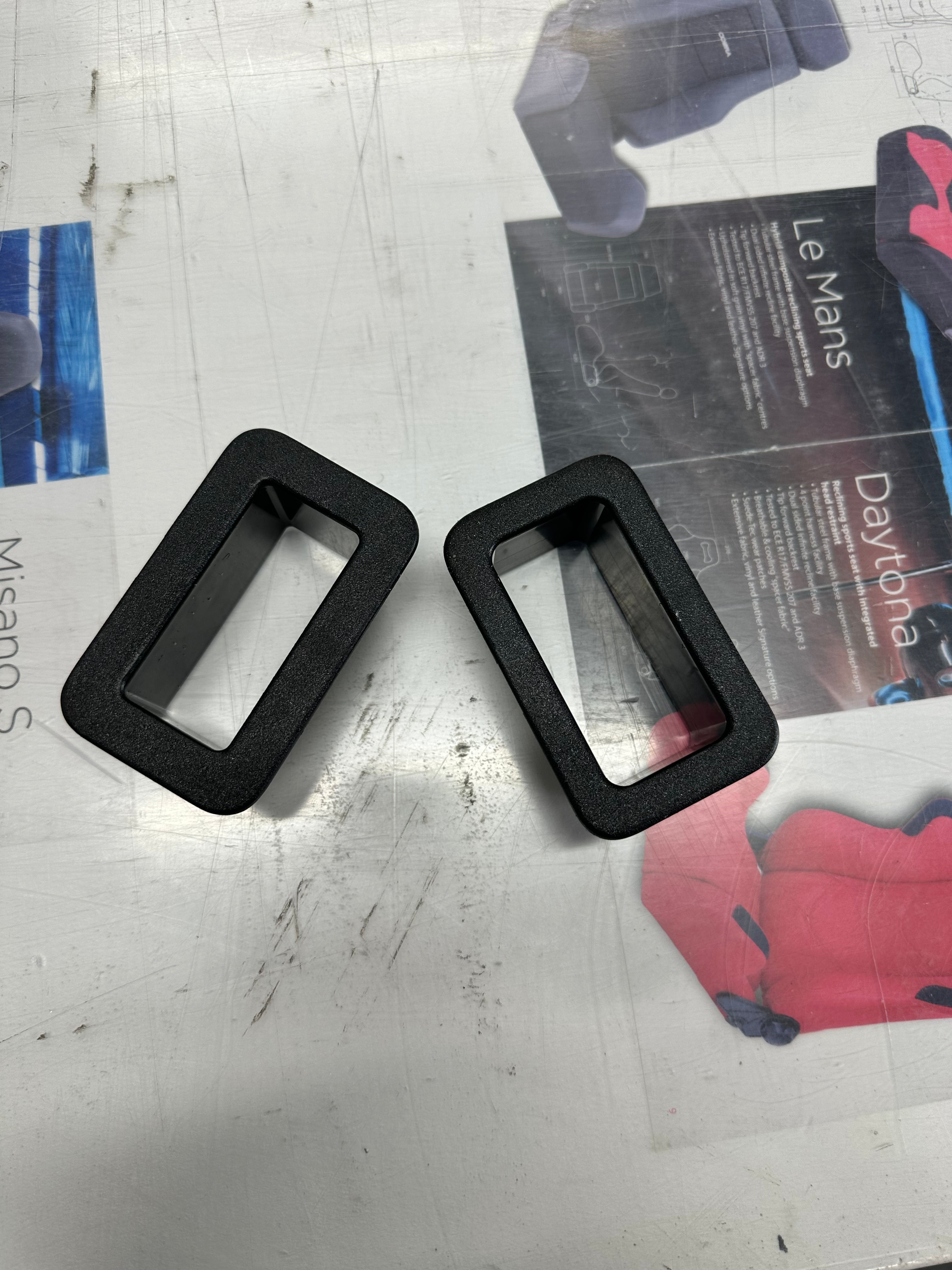 Black Rectangular Grommet - Inner & Outer