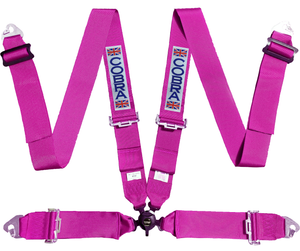 Cobra Magnum 4-point FIA Harness - Pink