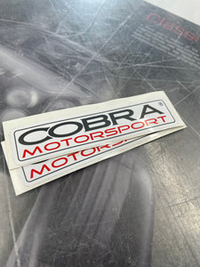 Cobra Motorsport Sticker
